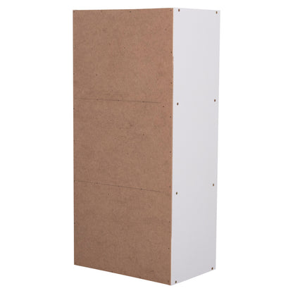 Wall Shelf Rack Cubicon Hm9941.01 Melamine In White 38,5x23,5x80hcm.