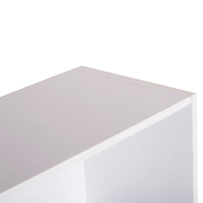 Wall Shelf Rack Cubicon Hm9941.01 Melamine In White 38,5x23,5x80hcm.