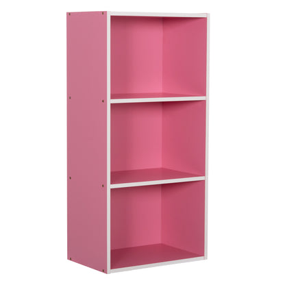 Wall Shelf Rack Cubicon Hm9941.06 Melamine In Pink-white 38,5x23,5x80hcm.
