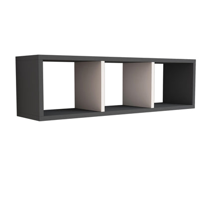 Wall Shelf Melamine Grey & White 90x22x25,6hcm.hm9228.13