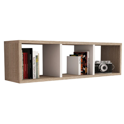 Wall Shelf Melamine Sonoma & White 90x22x25,6hcm.hm9228.12