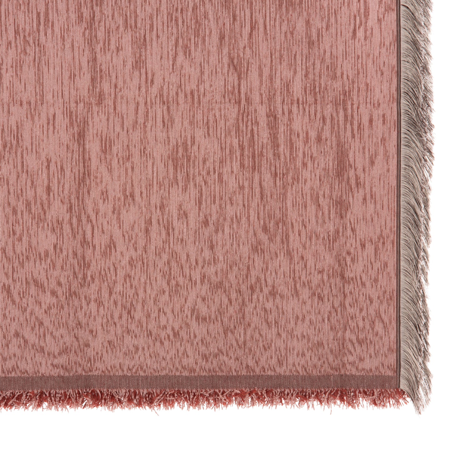 Sofa Cover-throw With Fringes Dreamtopia Hm12161.03 In Dusty Pink Color 245x170cm.