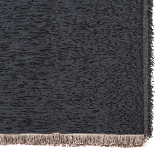Sofa Cover-throw With Fringes Dreamtopia Hm12161.09 In Navy Blue Color 245x170cm.
