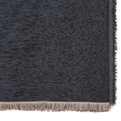 Sofa Cover-throw With Fringes Dreamtopia Hm12164.09 In Blue Color 178x178cm.