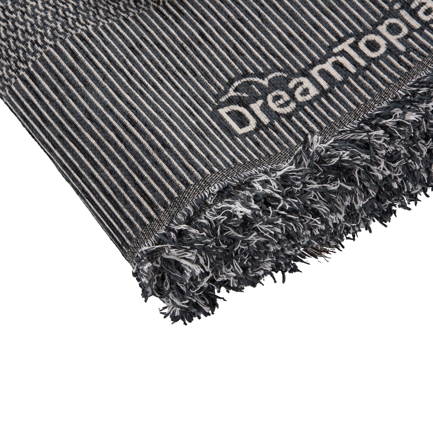 Sofa Cover-throw With Fringes Dreamtopia Hm12165.03 In Blue Color 295x170cm.