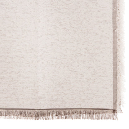 Sofa Cover-throw With Fringes Dreamtopia Hm12165.07 In Ecru Color 295x170cm.