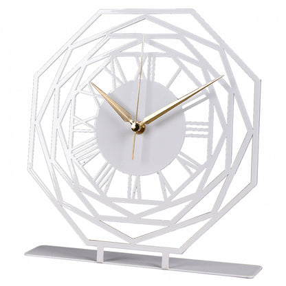 Metal Table Clock Hm7468.02 25x23 Cm.