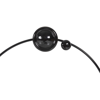 Wall Clock Hm4204 Metal In Gold With Black Pointers 50x63cm.