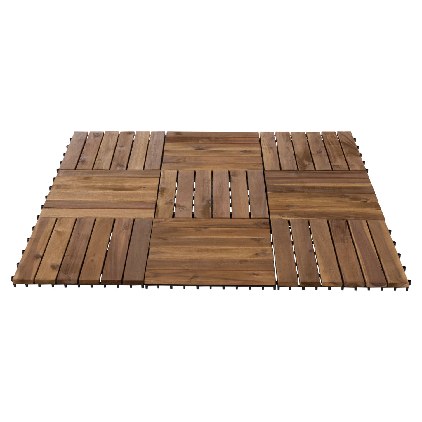Set 10pcs Solid Acacia Wood Ground Tiles Hm6299-- 30x30x2.4hcm.