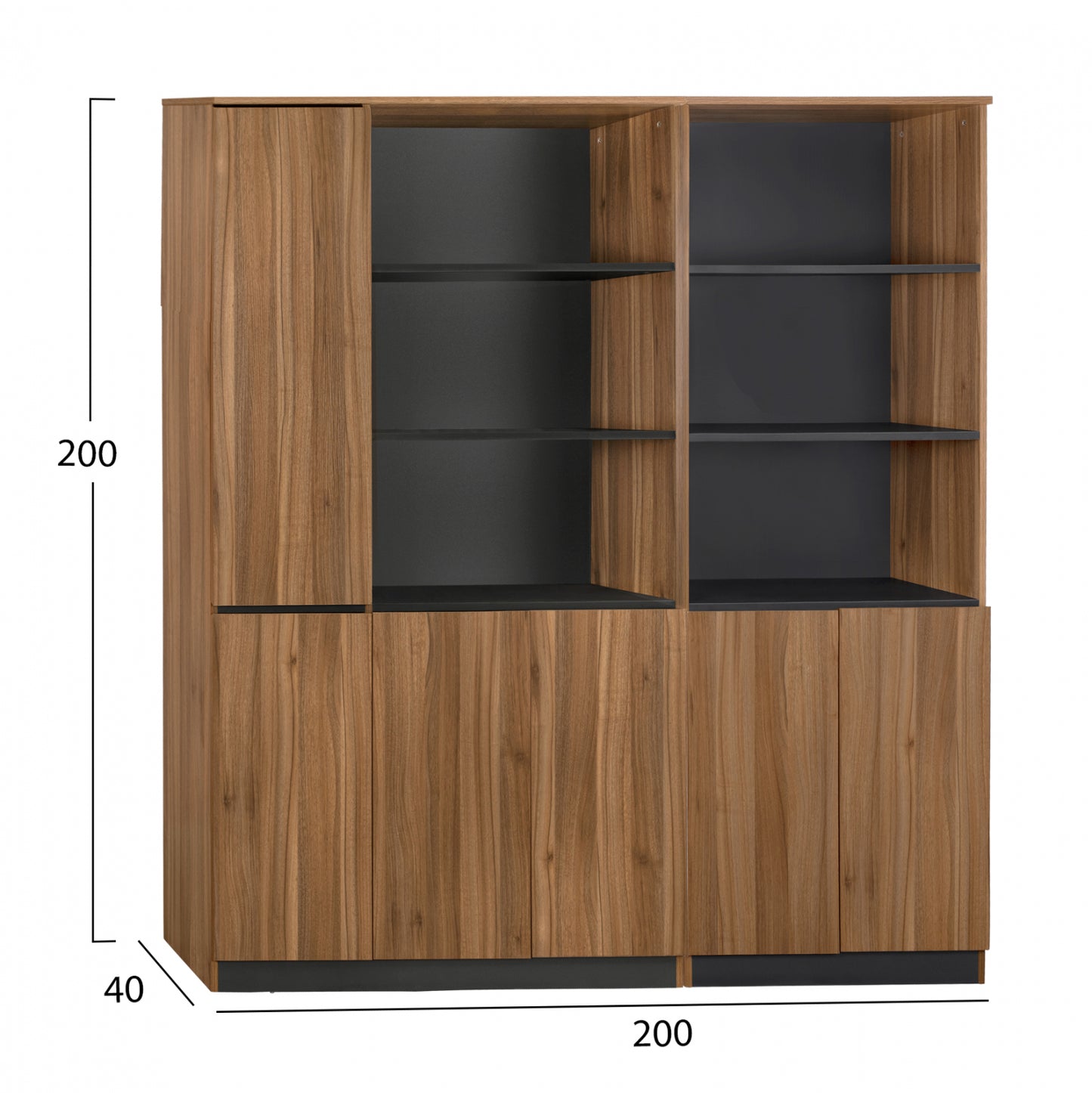 Set 2 Pieces Professional Office Library Supreme Hm11368
