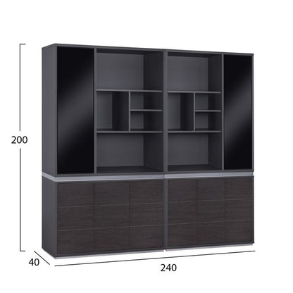 Set 2 Pieces Professional Office Library Rosewood Hm11199