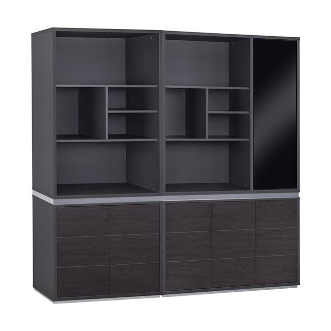 Set Professional Office Library 2 Pieces Rosewood Hm11201