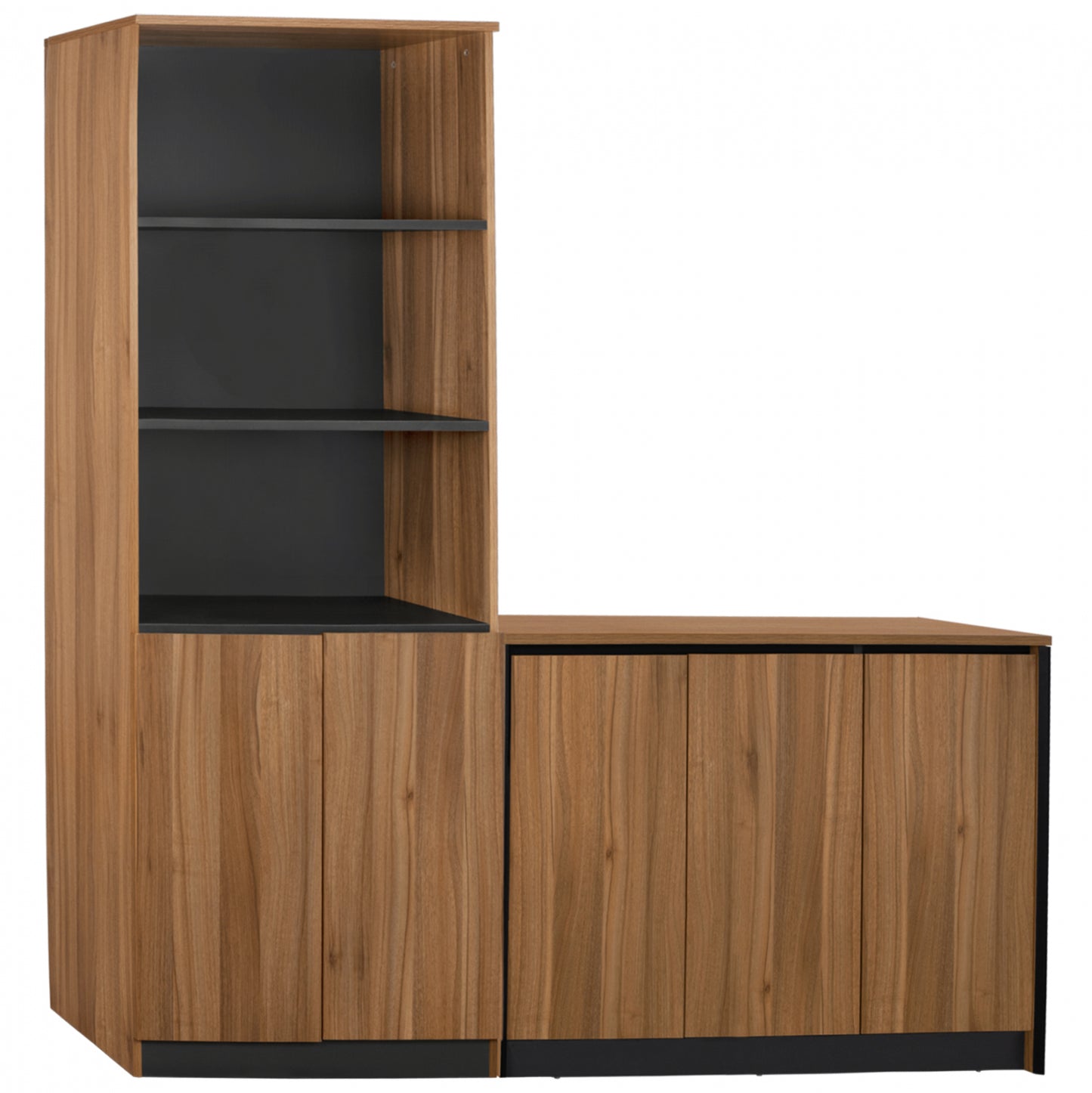 Set 2 Pieces Professional Office Library With Cabinet Supreme Hm11369