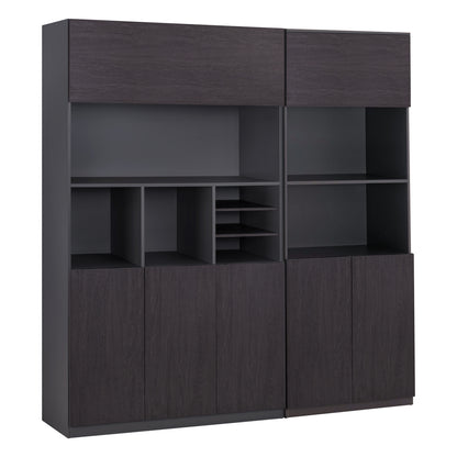 Set Professional Office Library 2 Pieces Rosewood Hm11203