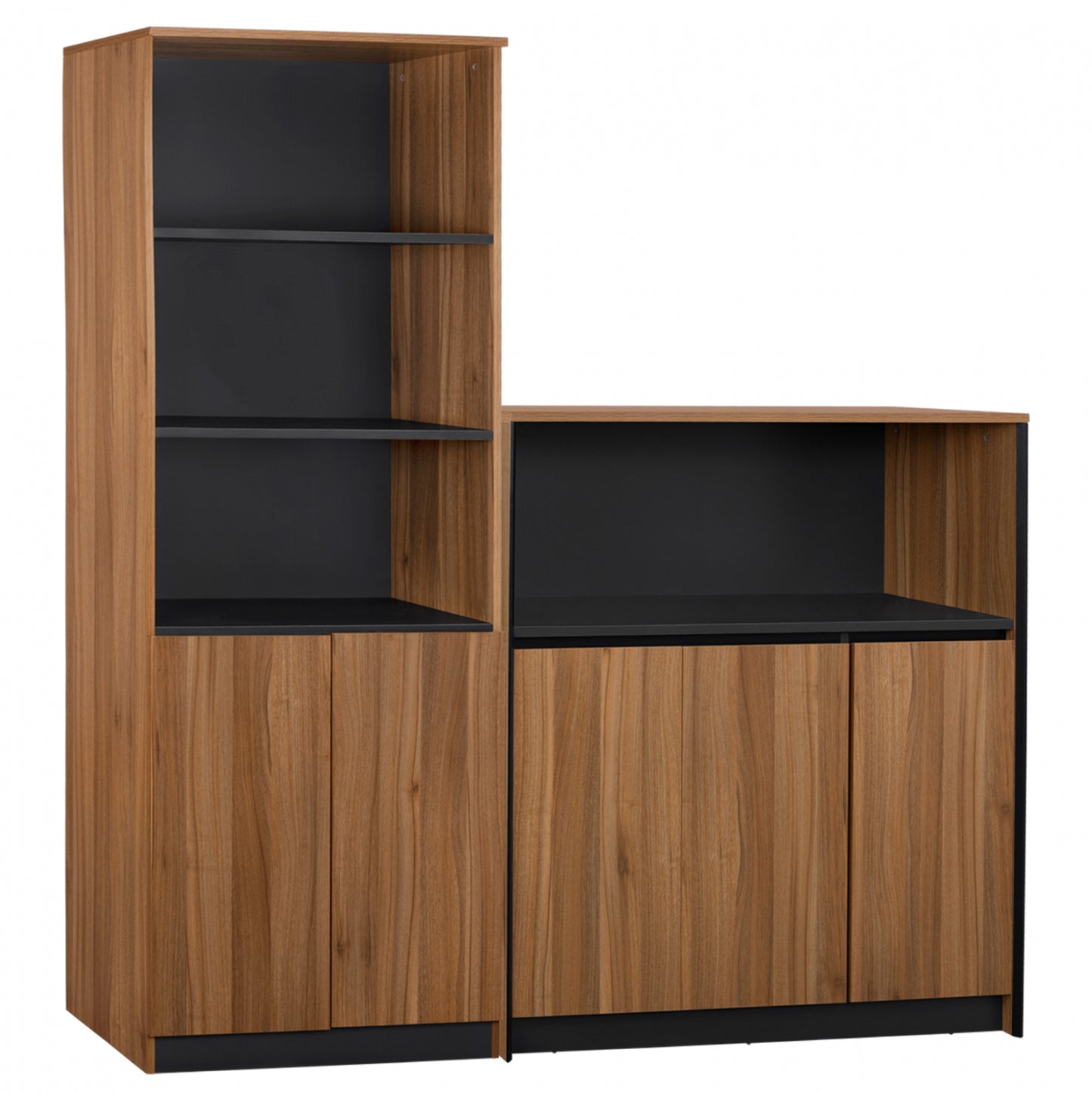 Set 2 Pieces Professional Office Library With Cabinet Supreme Hm11371