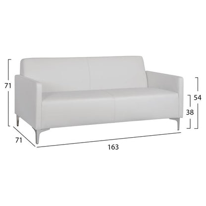 Set 2 Pieces Sofa 3 & 2 Seater Nellie Hm11274.02 White Color