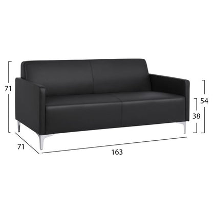 Ser 2 Pieces Sofa 3 & 2 Seater Nellie Hm11274.01 Black Color