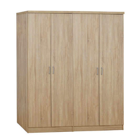 Set 2 Pieces Wardrobe 4 Leaf Sonama 160x42x181 Hm11352.02