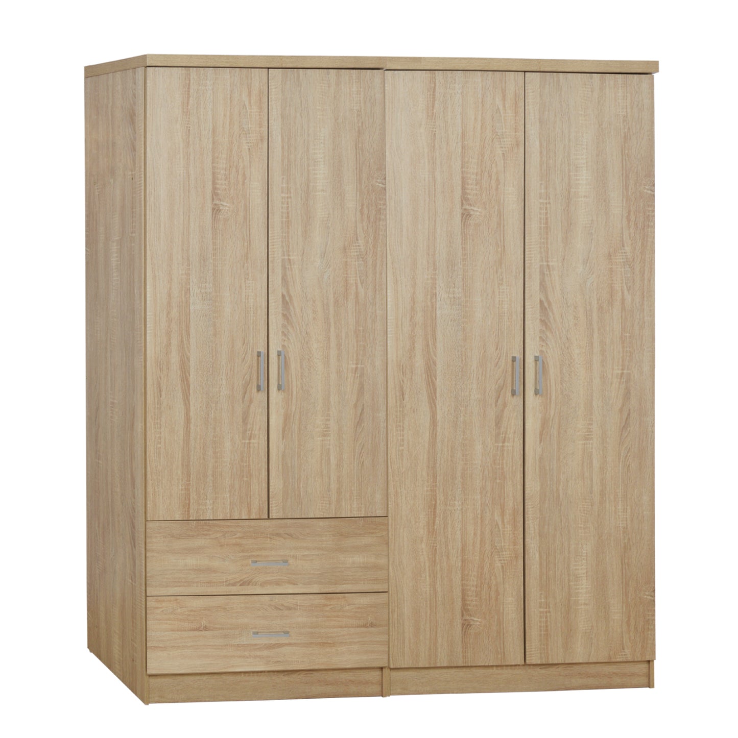 Set 2 Pieces Wardrobe 4 Leaf Sonama 160x42x181 Hm11351.02
