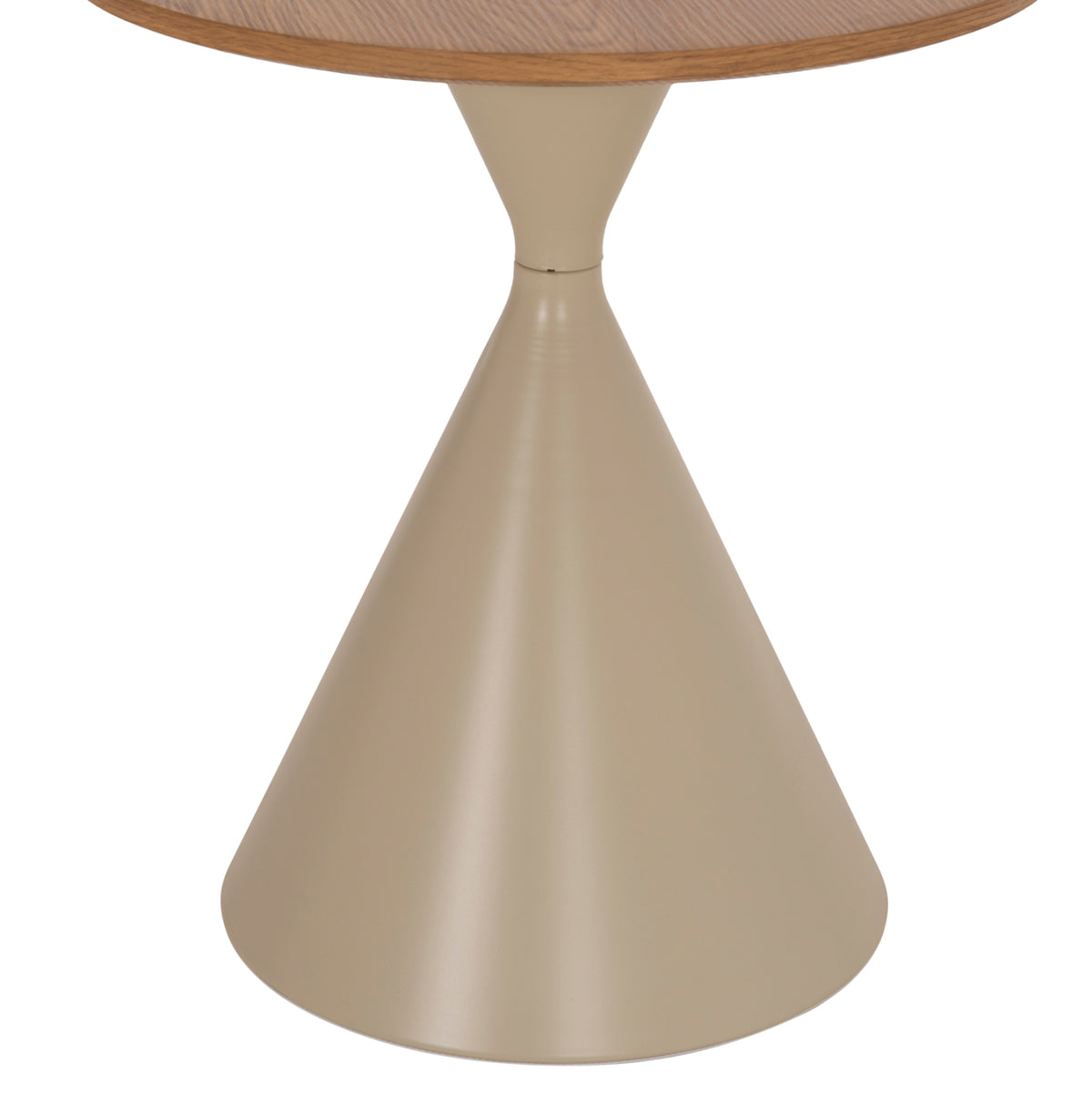 Set 2 Coffee Tables Jennel(x) Hm18308.04 Metal In Champagne--mdf With Paper Veneer Φ50cm & Φ70cm