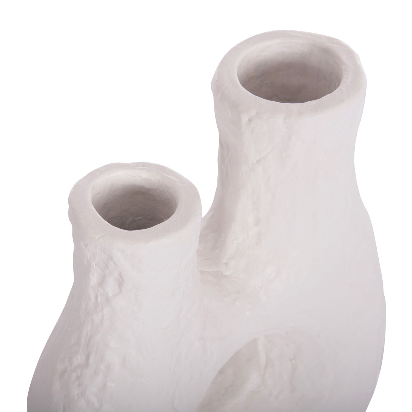 Set 2pcs Table Decorative Vases Namentis Hm21143.01 Terracotta In White/maroon Red