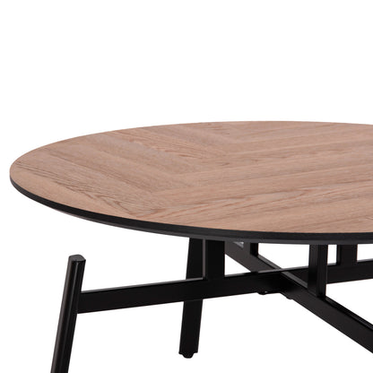 Coffee Tables 2pcs Set Norton Hm21088 Mdf-metal Φ80cm & Φ45cm