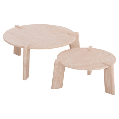 Equil Coffee Tabel 2Pcs Set - 66x66cm + 87x87cm