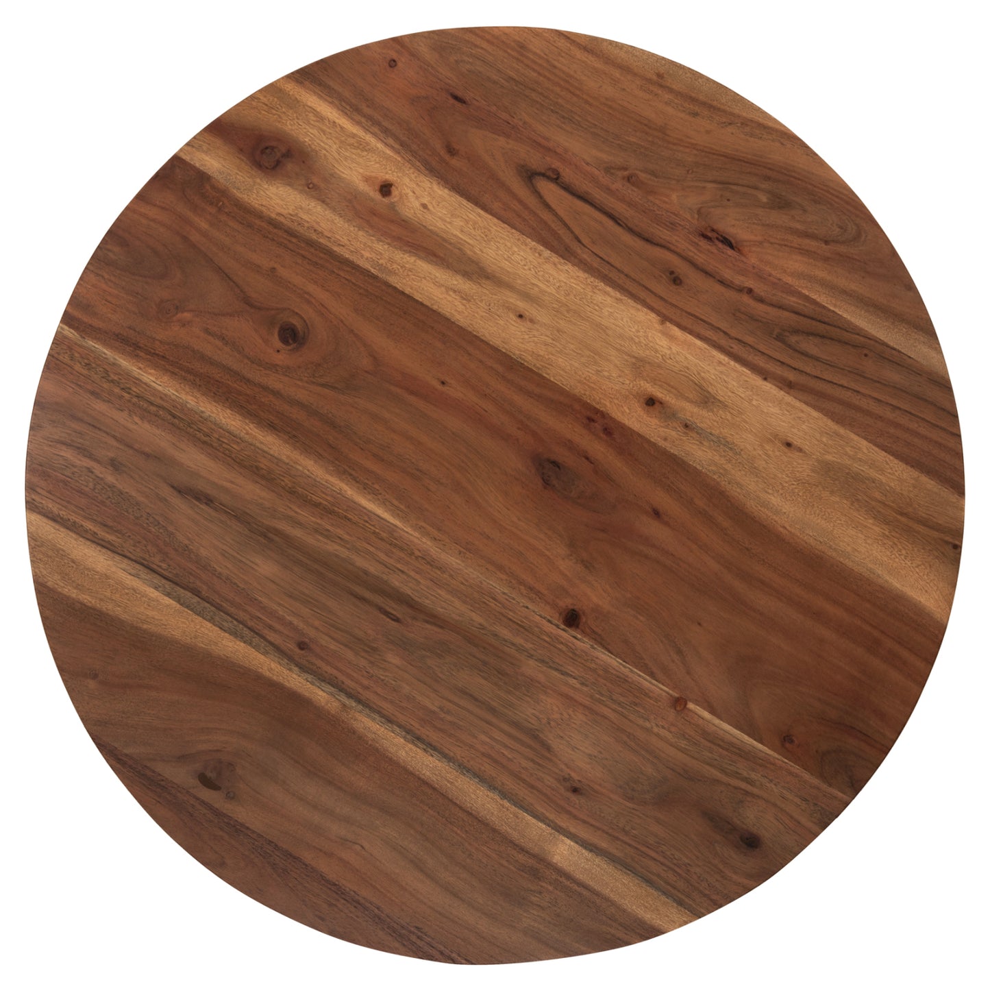 Set 2pcs Coffee Tables Round Groot Hm11945 Solid Acacia Wood In Natural Φ80 & Φ45cm.