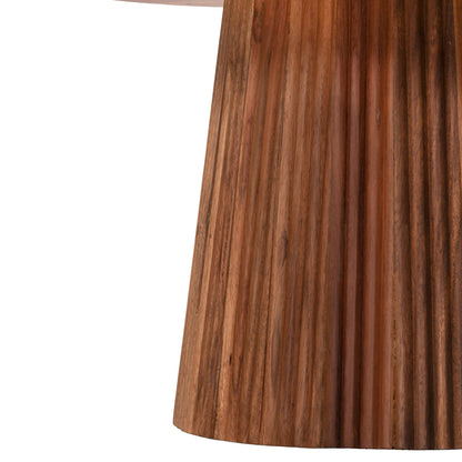 Set 2pcs Coffee Tables Round Groot Hm11945 Solid Acacia Wood In Natural Φ80 & Φ45cm.