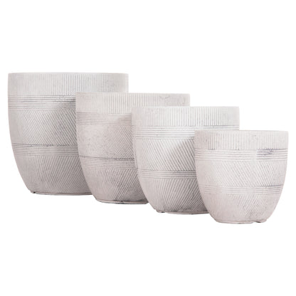 Nord Round Planter 4Pcs set