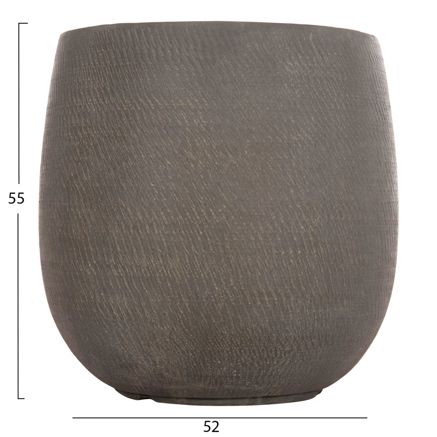Garden Planters Round Set 4pcs Series Gardener Hm4726 Fiberclay Green Φ52x55hcm.