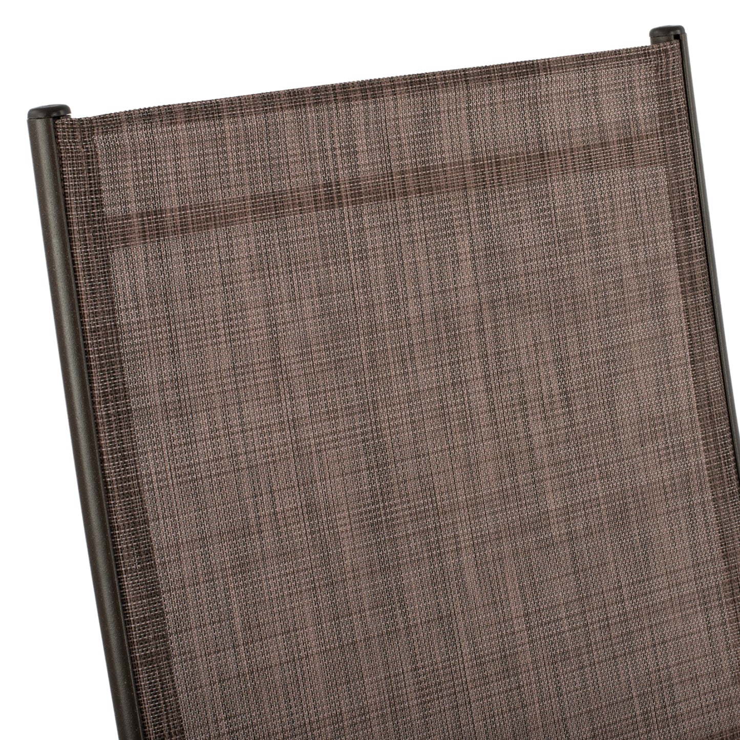 Set 5 Pieces Metallic Table & Folding Chairs Brown Hm10558.02