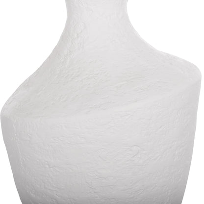 Side Tables 2pcs Set Rebon Hm21137.02 Fiber Cement In White--Φ40cm & Φ27.5cm