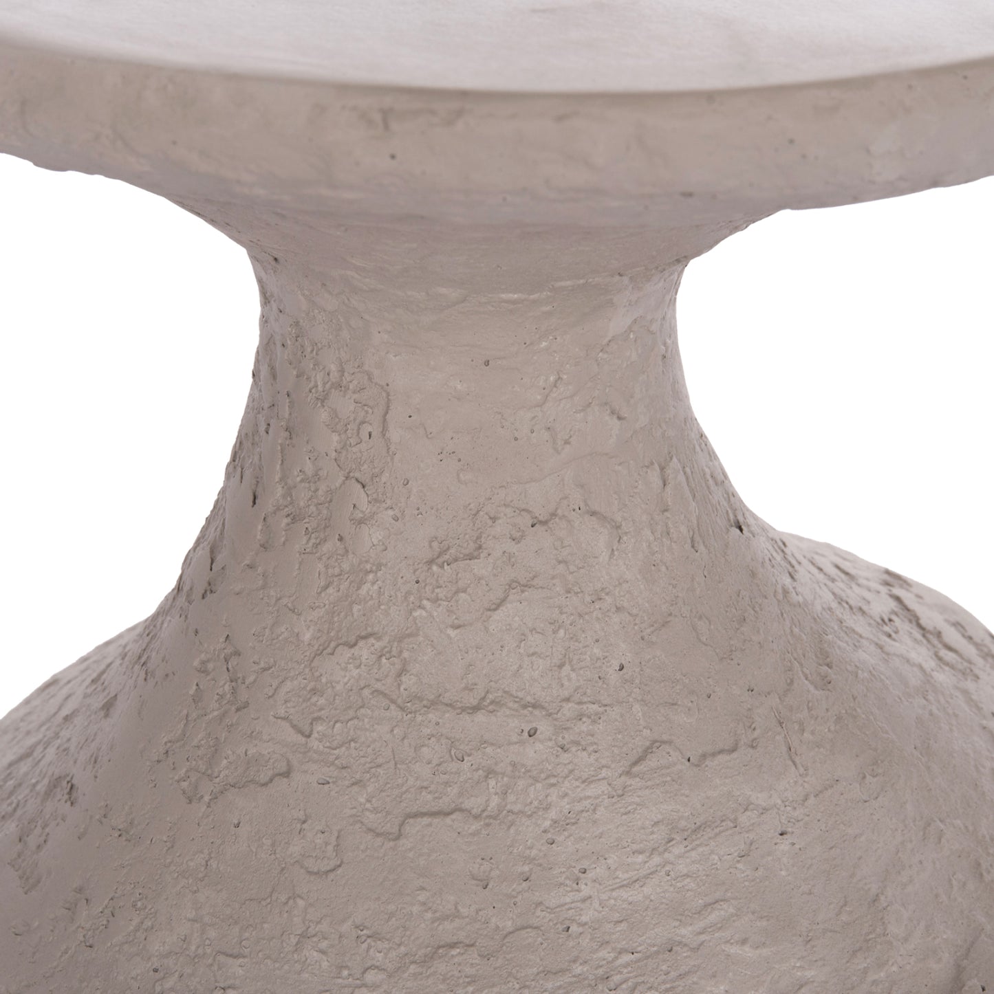 Side Tables 2pcs Set Rebon Hm21137.03 Fiber Cement In Grey--Φ40cm & Φ27.5cm