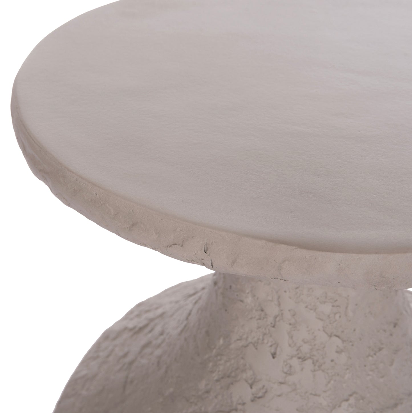 Side Tables 2pcs Set Rebon Hm21137.03 Fiber Cement In Grey--Φ40cm & Φ27.5cm
