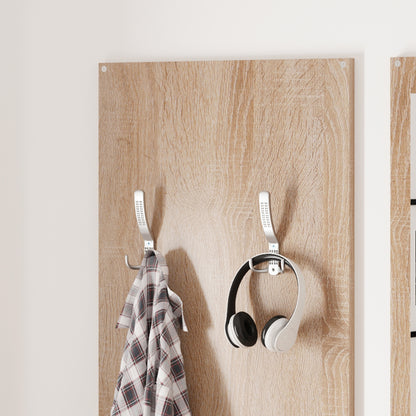 Entryway Set With Mirror Vern Hm2476.04 Melamine In Sonama-white 80x27x175hcm.