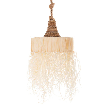 Ceiling Pendant Luminaire Set Hm11921 Rope And Dried Palm Leaf Fibers Φ41Χ155h Cm.