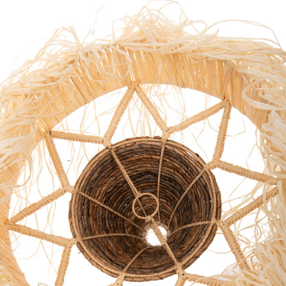Ceiling Pendant Luminaire Set Hm11922 Rope And Dried Palm Leaf Fibers Φ51Χ155+h Cm.
