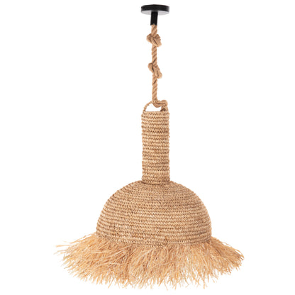 Ceiling Pendant Luminaire Set Hm11923 Rope And Dried Palm Leaf Fibers Φ41.5Χ150h Cm.