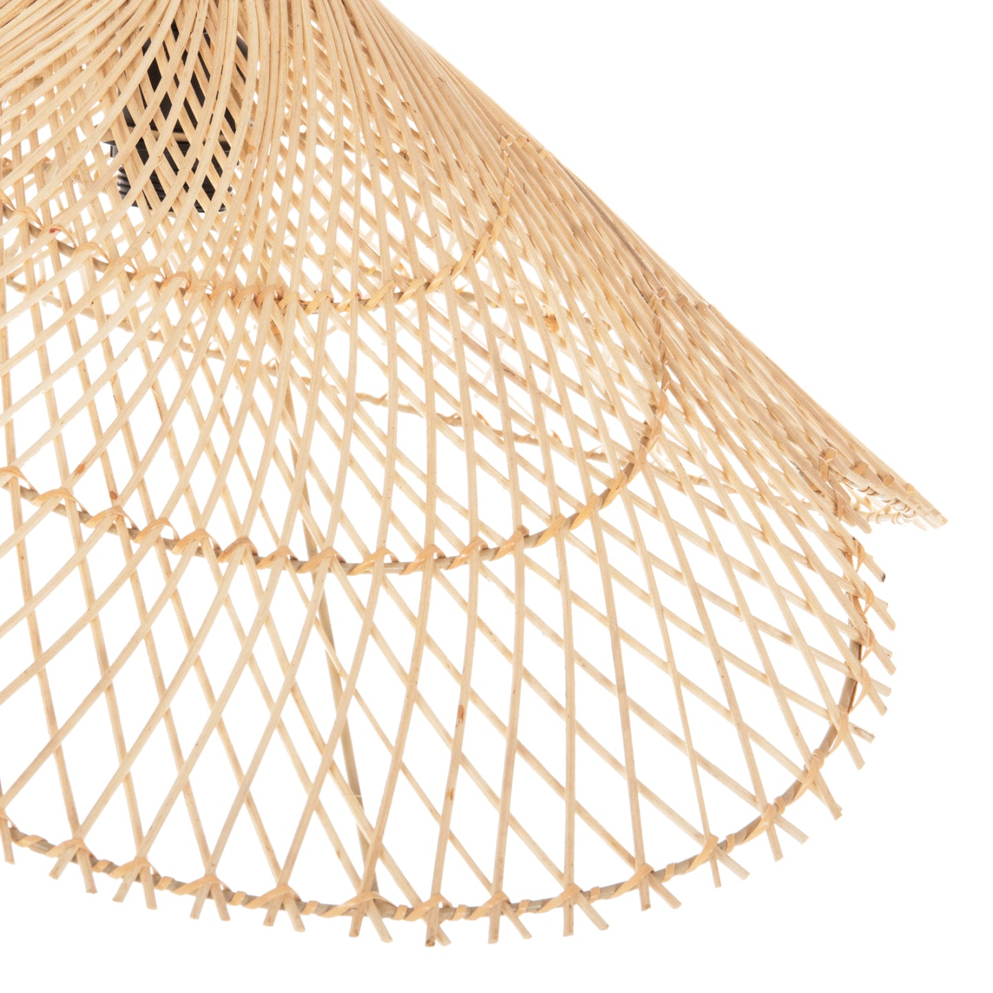 Ceiling Pendant Luminaire Set Hm11925.02 Rope And Natural Rattan Φ58.5Χ131h Cm.
