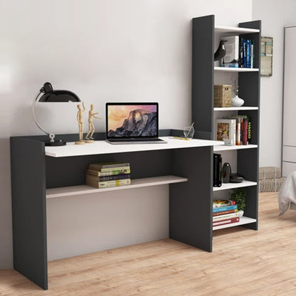 Office Set 2pcs Hm11774.13 Melamine In Grey-white