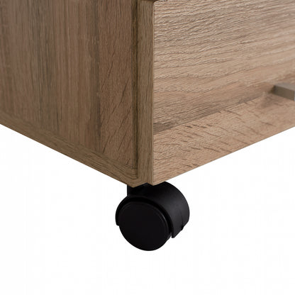 Office Set 2pieces Office & Cabinet Sonama Color Hm10337.02