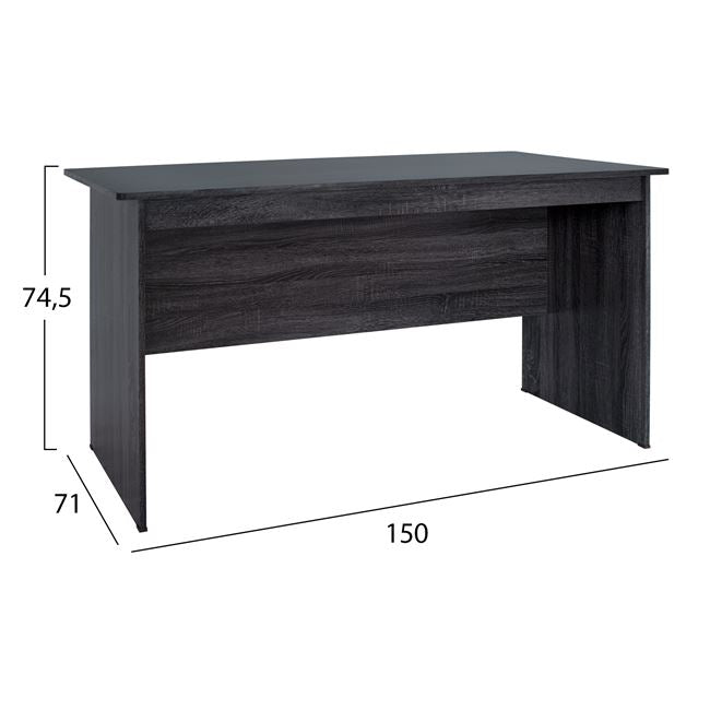 Office Set 2pieces Office & Cabinet Grey Color Hm10337.01
