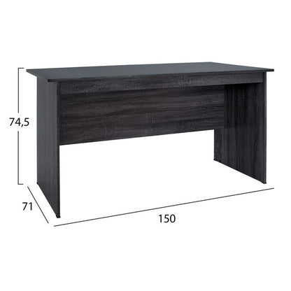 Office Set 2pieces Office & Cabinet Grey Color Hm10337.01