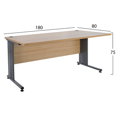 Office Set 2 Pieces In Oak Color Hm10211.01