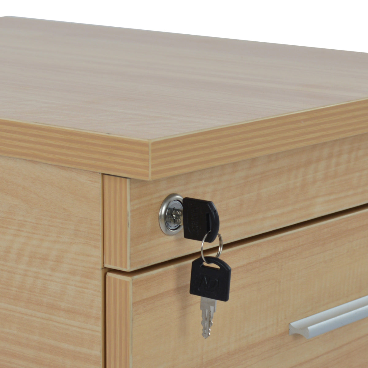 Office Set 2 Pieces In Oak Color Hm10211.01