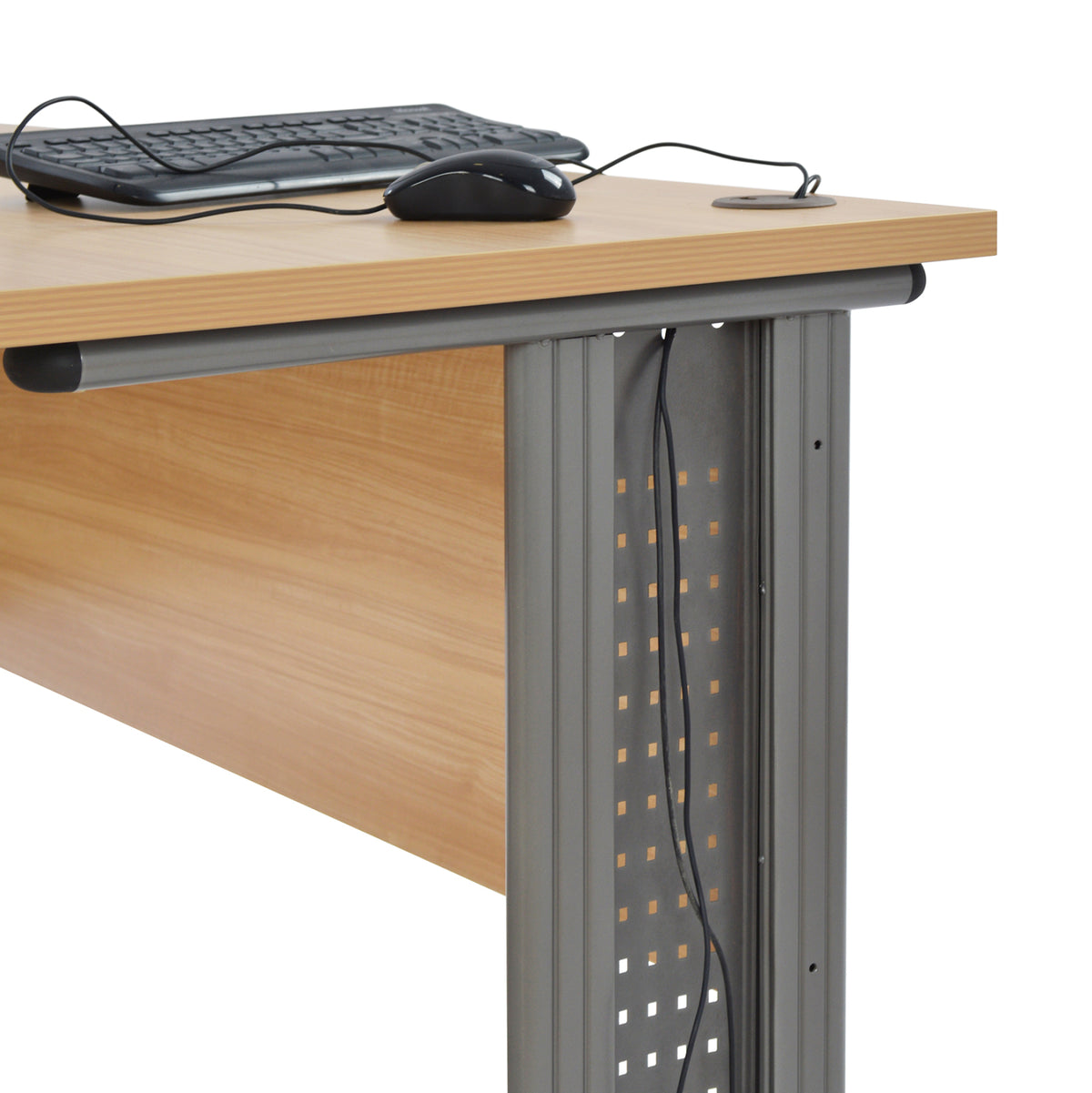 Office Set 2 Pieces In Oak Color Hm10211.01