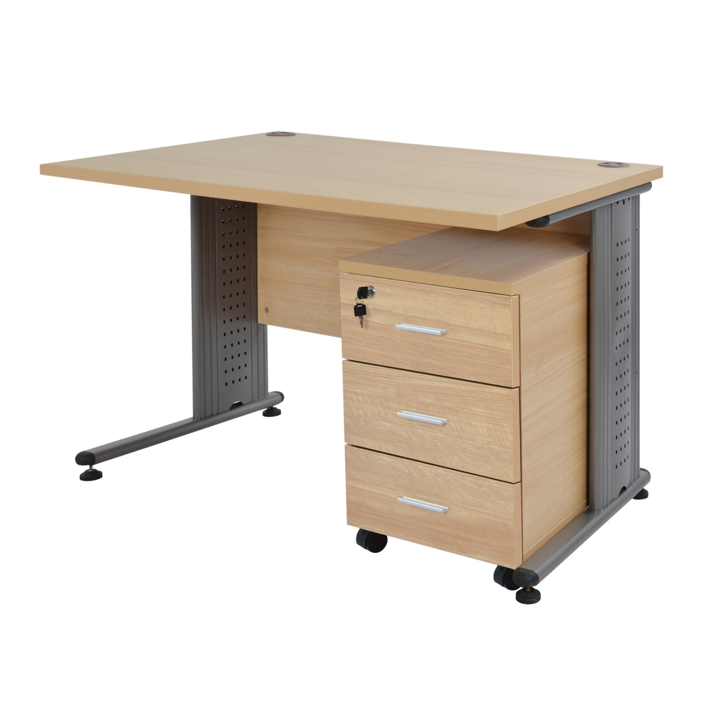 Office Set 2 Pieces Oak Color Hm10215.11