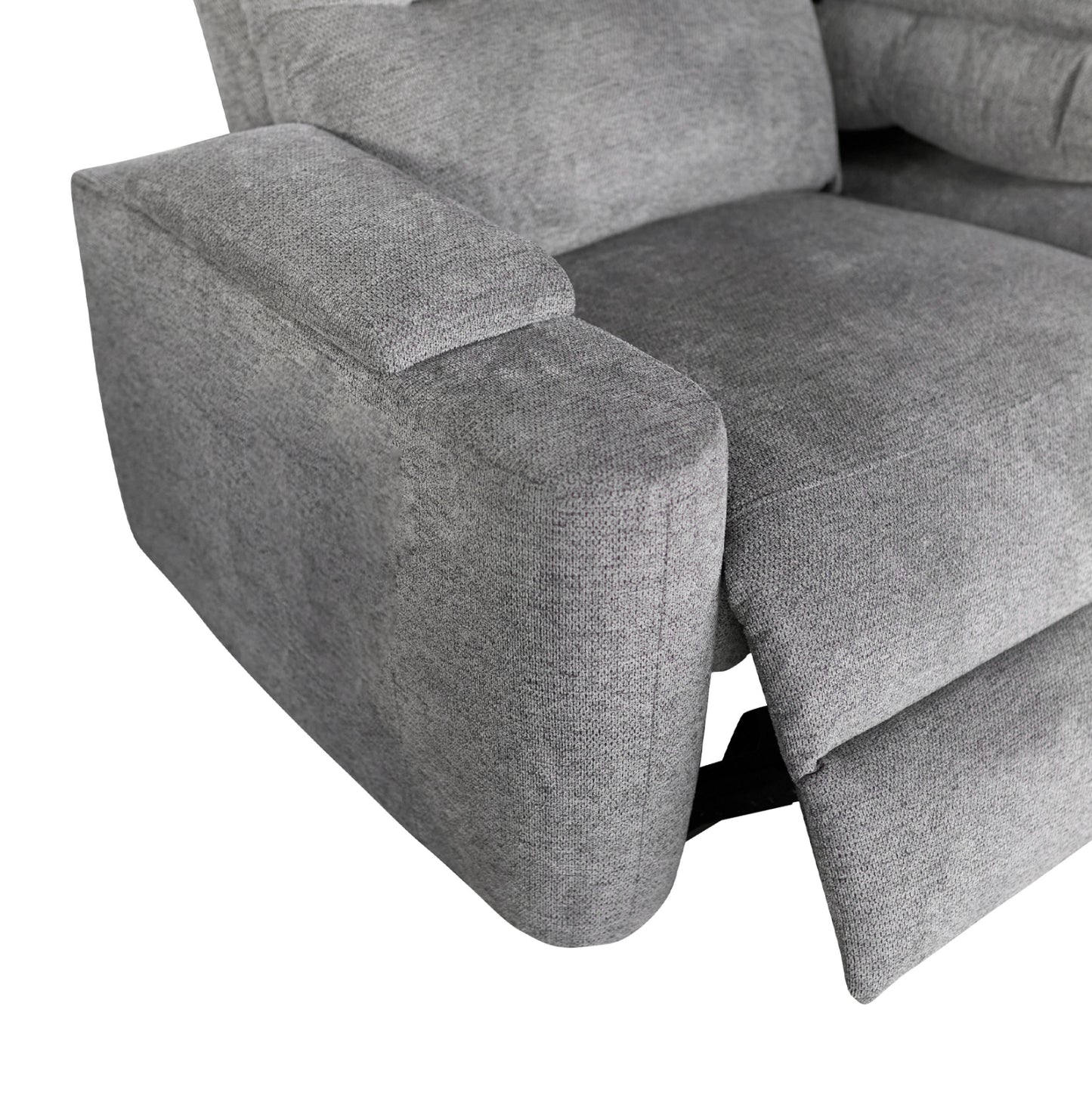 Set Sofa-relax Armchair Synthia Hm10736.03 Grey Fabric--electric Recline [r]