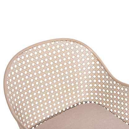 Outdoor Lounge Set 3pcs Orego Hm21106.03 Aluminum In Cappuccino Color